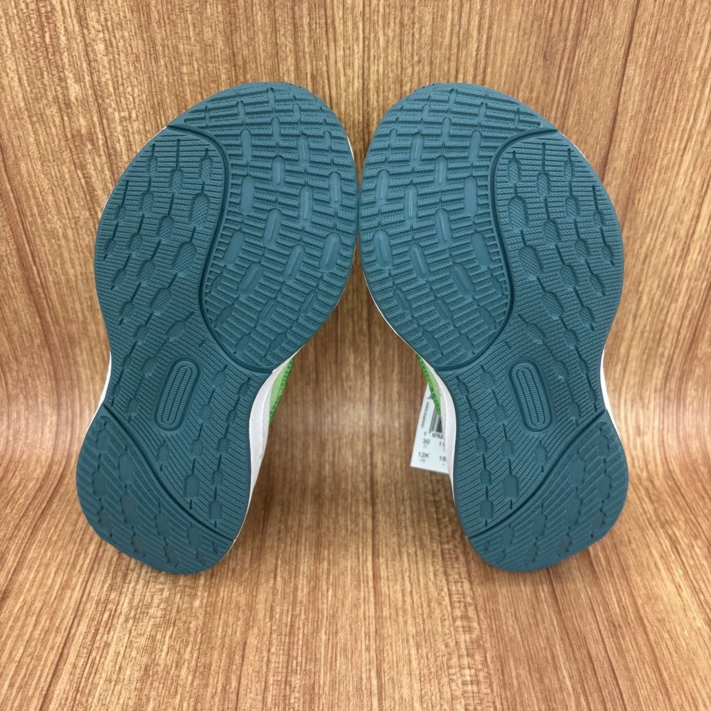 Adidas UltraRun 5 EL C Kids Running Shoes 12K Green JQ3069 Sneakers NEW